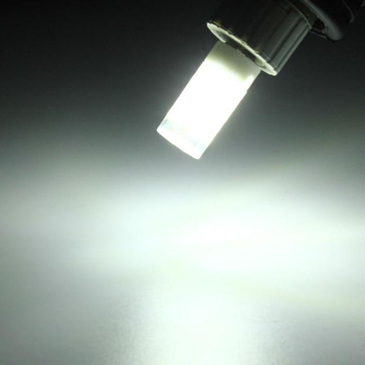 2-pin LED bulb glowing bright cool white light