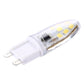 Dimmable LED G9 bulb with clear capsule and 14 SMD LEDs, side view
