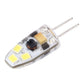 Side view 6 LED SMD 2835 silicone module with two straight pins, clear cover