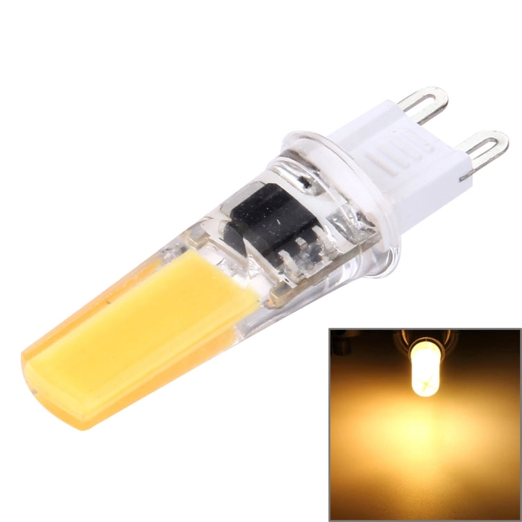 Dimmable LED plug bulb with warm light, clear housing and two pins