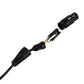 USB to DMX512 adapter cable with black barrel connector and exposed pin wiring