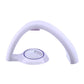 White LED night light lamp with curved handle and central circular control dial