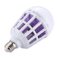 White LED mosquito killer bulb with purple UV-style grid and screw base