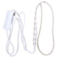 Waterproof LED strip light loop with USB cable and inline switch controller