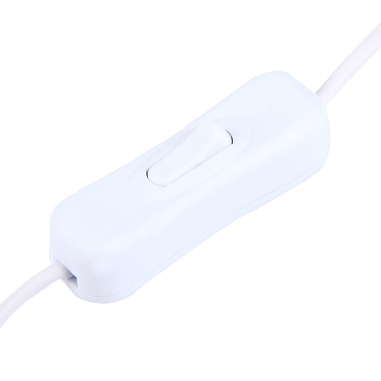 Inline on/off switch controller on white waterproof LED strip cable