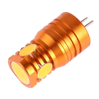 Orange G4 LED corn light bulb with two pins and dual LED chips