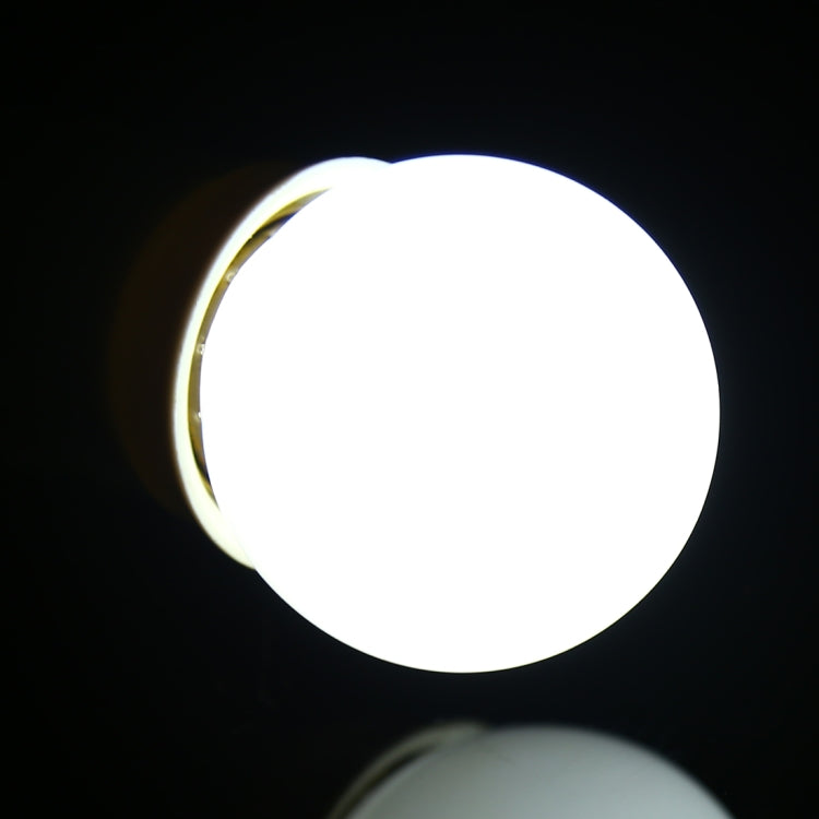 LED light bulb with E27 base, bright white illuminated globe