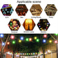 LED light bulbs used in outdoor festive string lights for gardens