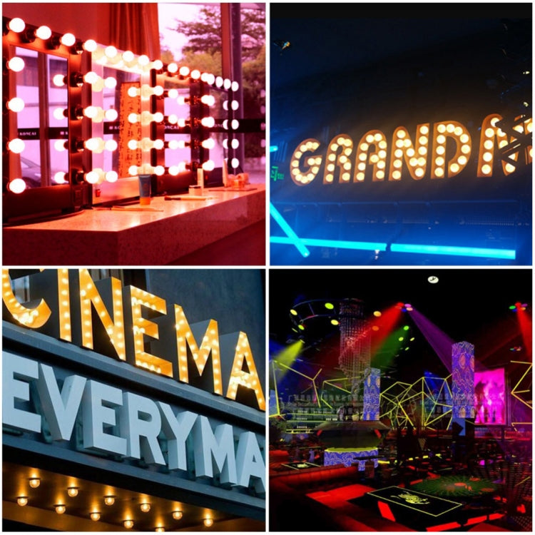LED light bulbs used for event lighting and decorative displays