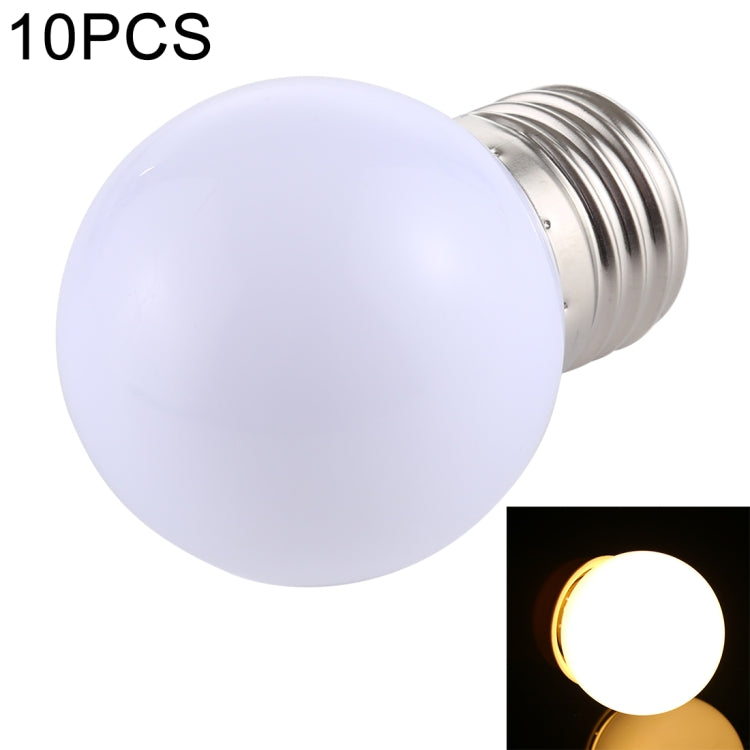 LED light bulb with E27 base, warm white illuminated globe