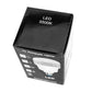 LED 5500K photography light bulb retail box, black carton with clear product image