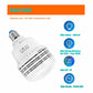 LED light bulb with vented head and E26 screw base, frosted dome, white body