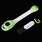 White LED wristband with green light button, plus fabric holder accessory.