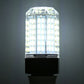 E27 LED energy-saving bulb lit warm white, clear glass and black base