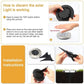 Solar ground LED light setup instructions, press ON and place in sunlight