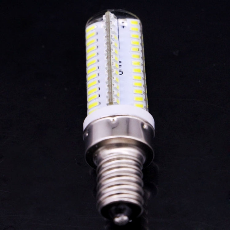 104-LED E14 filament LED bulb, threaded metal base with transparent glass LED array