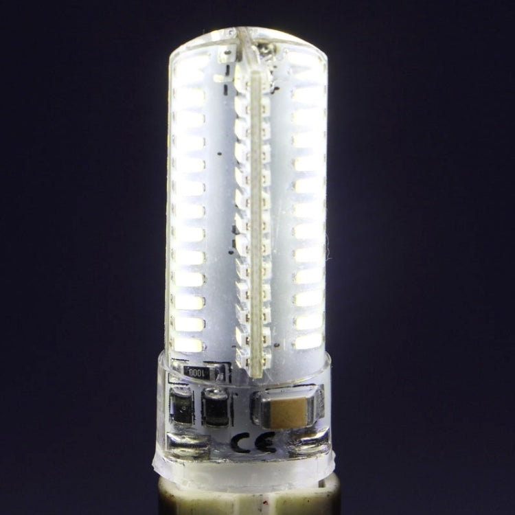 104-LED E14 filament LED bulb close-up, clear glass body and metal screw base