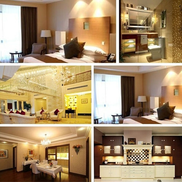 LED bulb light output in indoor rooms and kitchen spaces