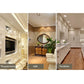 G9 LED light showing in a bright indoor room ceiling