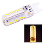 White G9 LED SMD bulb with two pins, with warm light glow