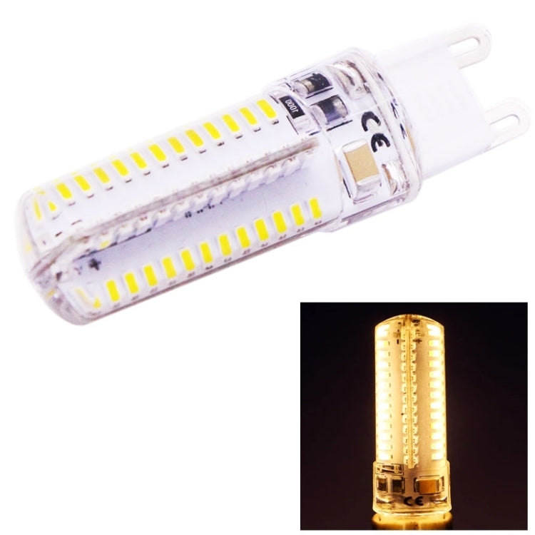 White G9 LED SMD bulb with two pins, with warm light glow