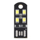 Front view of black USB LED light board with four yellow-white LEDs