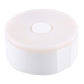 White round USB rechargeable LED night light with top control button