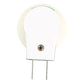 White E27 lamp holder base with two-pin leads and switch button