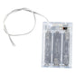Clear battery box with visible AA battery terminals and LED wire leads