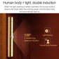 Slim human-detection LED sensor light bar for automatic light activation