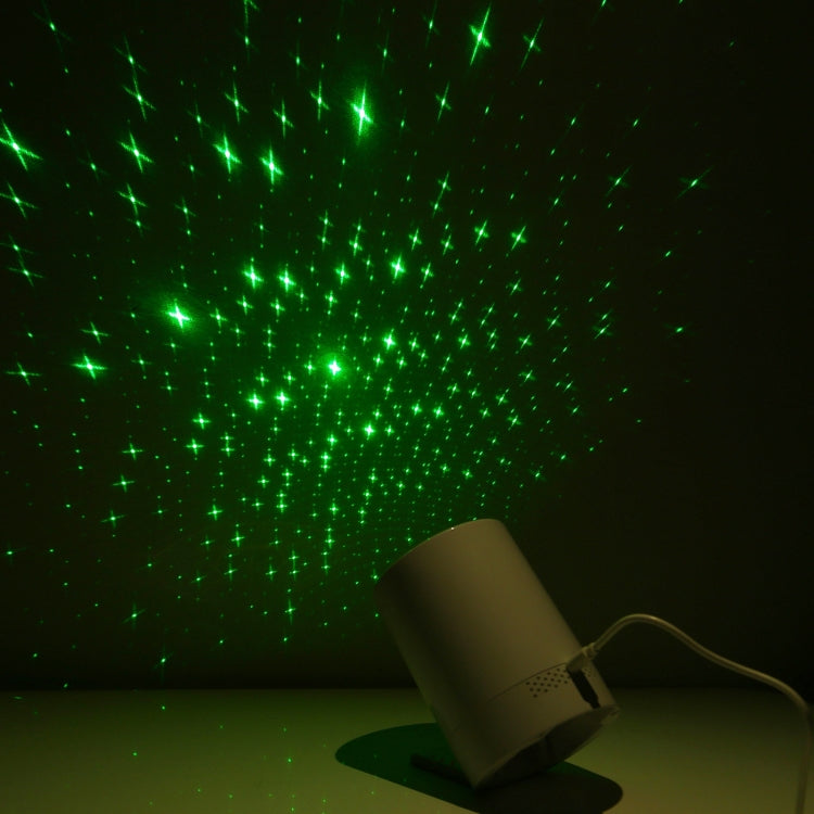 Voice-controlled LED laser starlight projection lamp projecting green star points