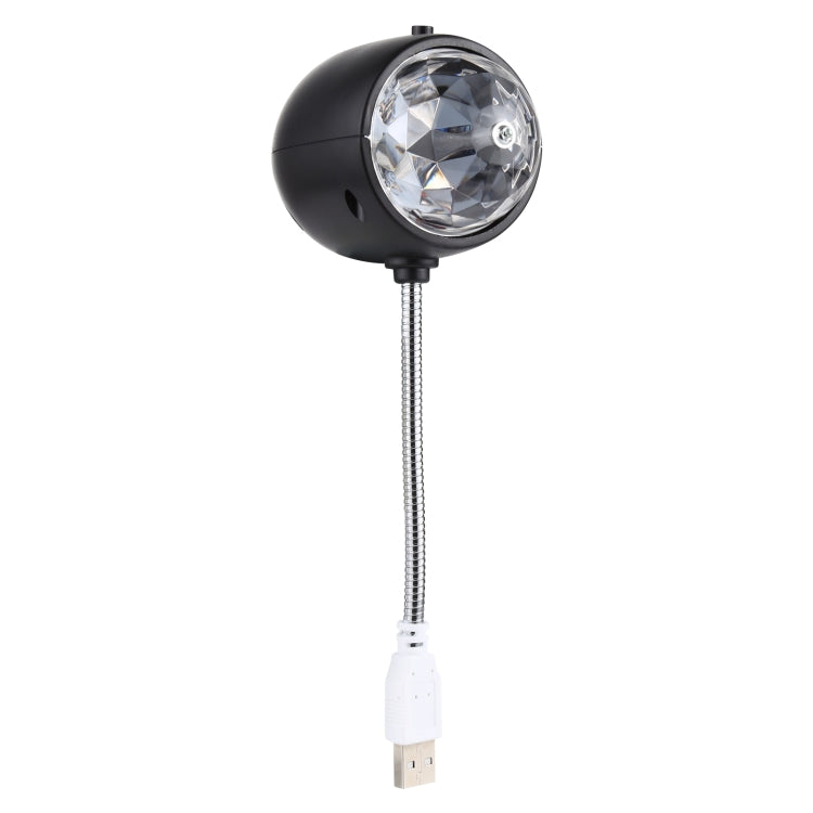 Black USB LED laser projection lamp with clear lens and USB plug cable