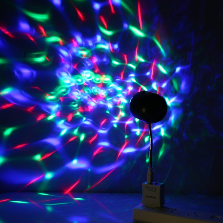 USB LED laser starlight projection lamp projecting multicolor laser star patterns