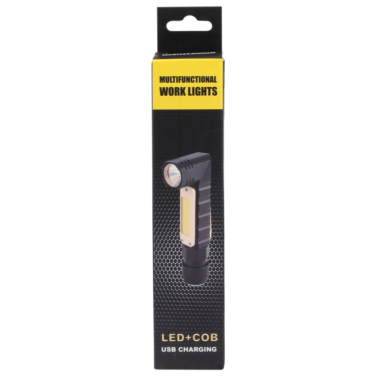 Multipurpose work light retail box for LED+COB and USB charging