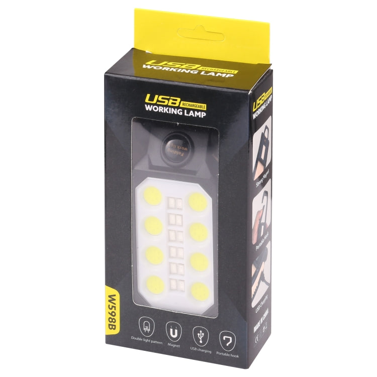 Retail box for USB LED work light emergency light with product photo on front