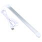White LED light tube with USB plug and power cable