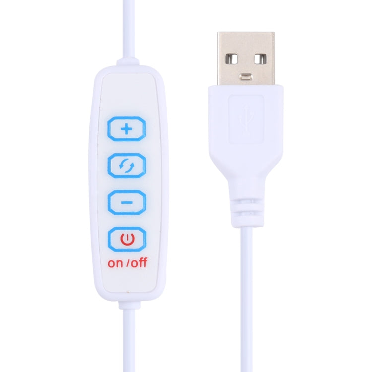 USB LED dimmer controller with on/off and plus/minus buttons