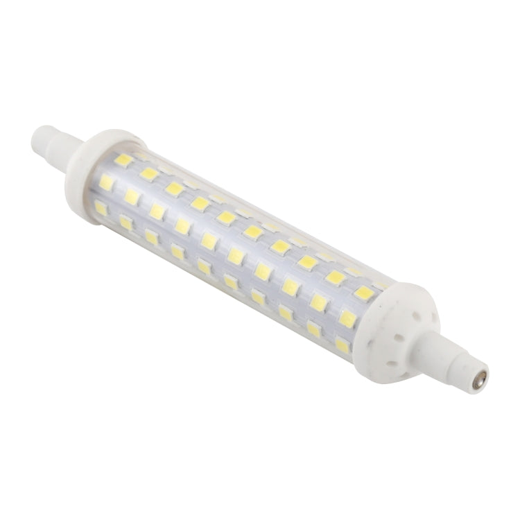 Dimmable LED glass tube light bulb with bright white LED array and two-pin base