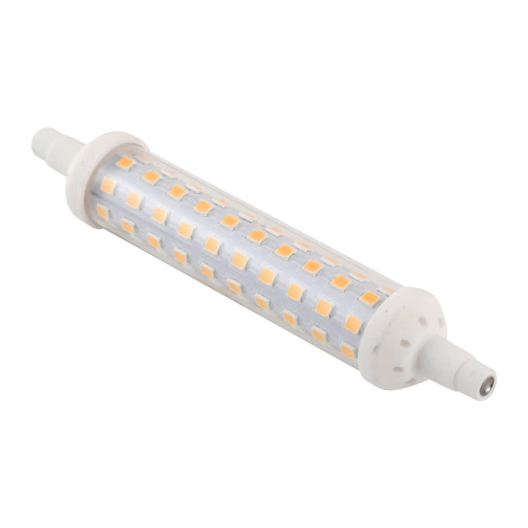 Dimmable LED glass tube light bulb with warm white LED array and two-pin base