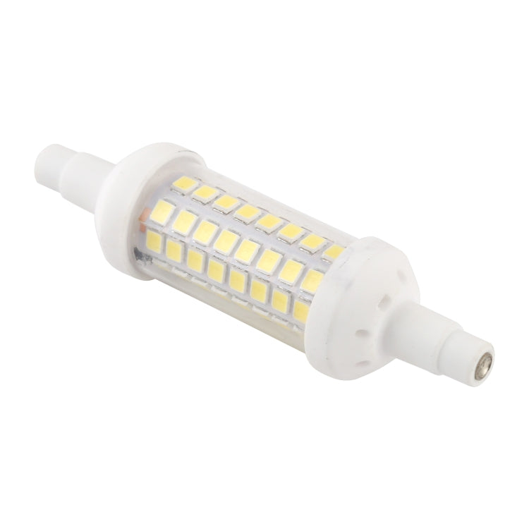 Dimmable LED glass tube bulb with two-prong base and bright white LED strips