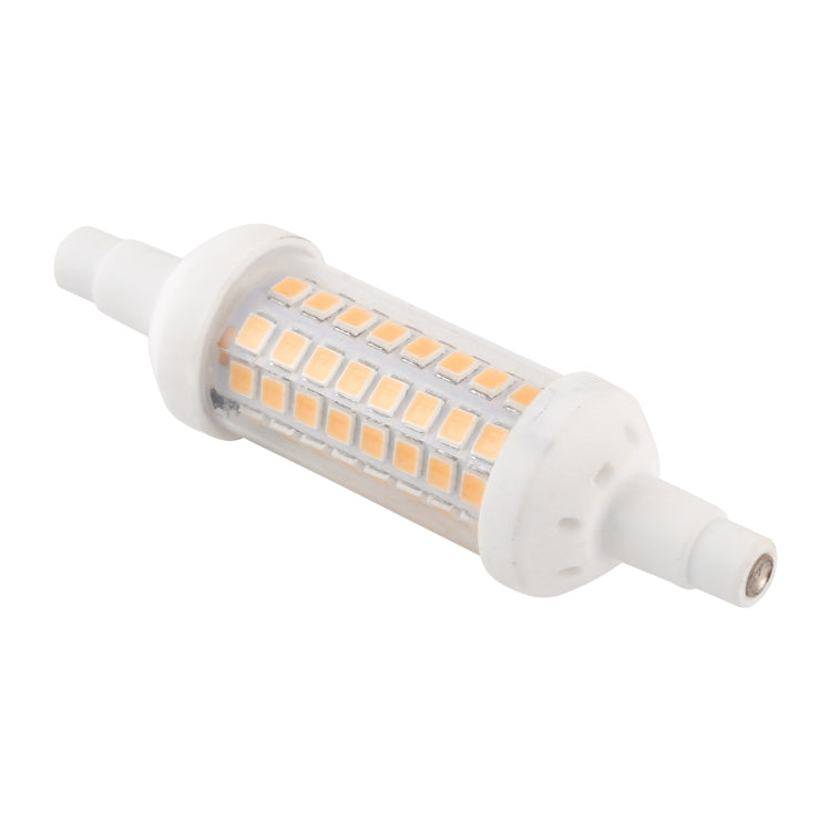 Dimmable LED glass tube bulb with two-prong base and warm LED strips