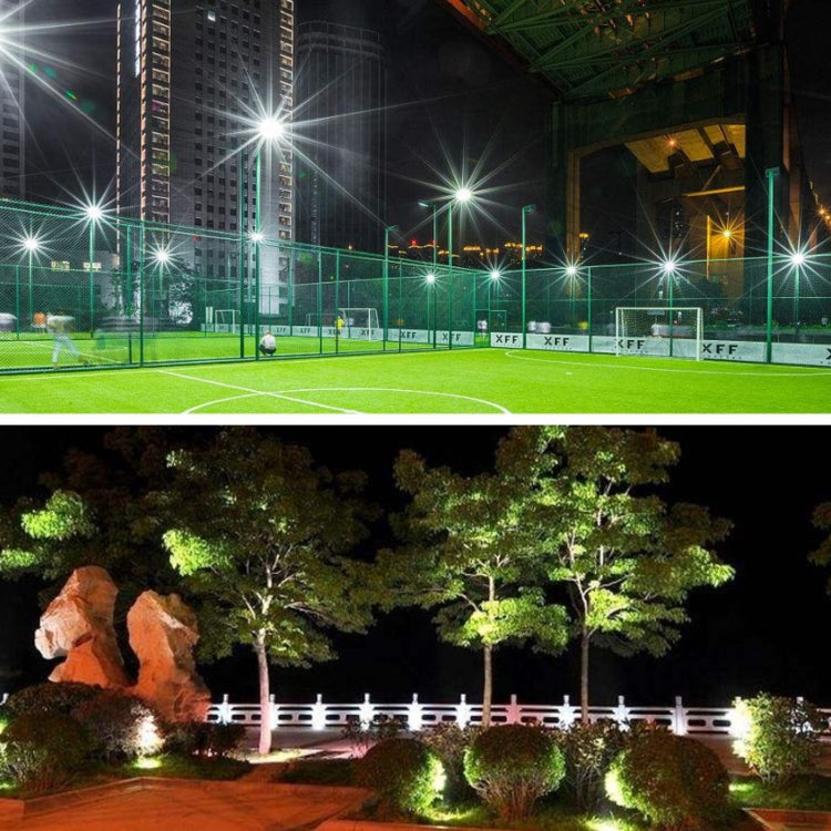 Outdoor landscape lighting featuring dimmable LED glass tube bulbs with cool-white glow