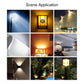Dimmable LED glass tube bulb for indoor scene lighting, visible bright white light