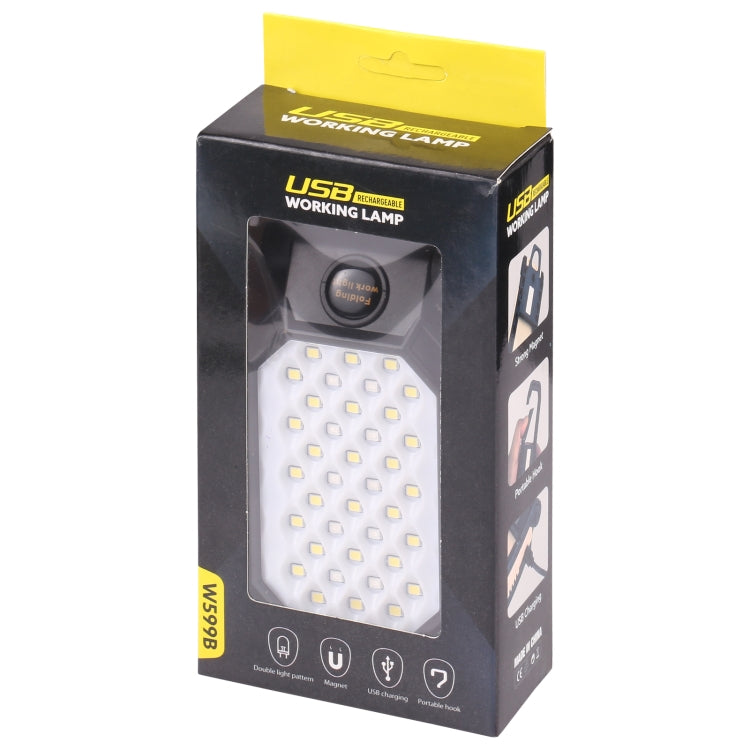 LED work light retail box with clear window, USB working lamp packaging