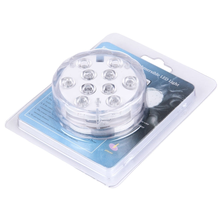 LED cylinder light in blister packaging with clear dome and 10 built-in LEDs
