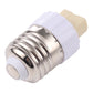 E27 to G9 lamp holder adapter, silver threaded metal end and white side connector