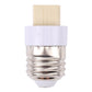 E27 to G9 lamp holder adapter with silver screw base and white plastic socket