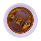 E27 lamp holder insert with gold terminal contacts inside a white ring