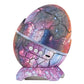 Cracked egg-shaped LED projection lamp with control panel and charging port