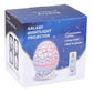 Galaxy nightlight projector lamp retail box with egg-shaped lamp and remote
